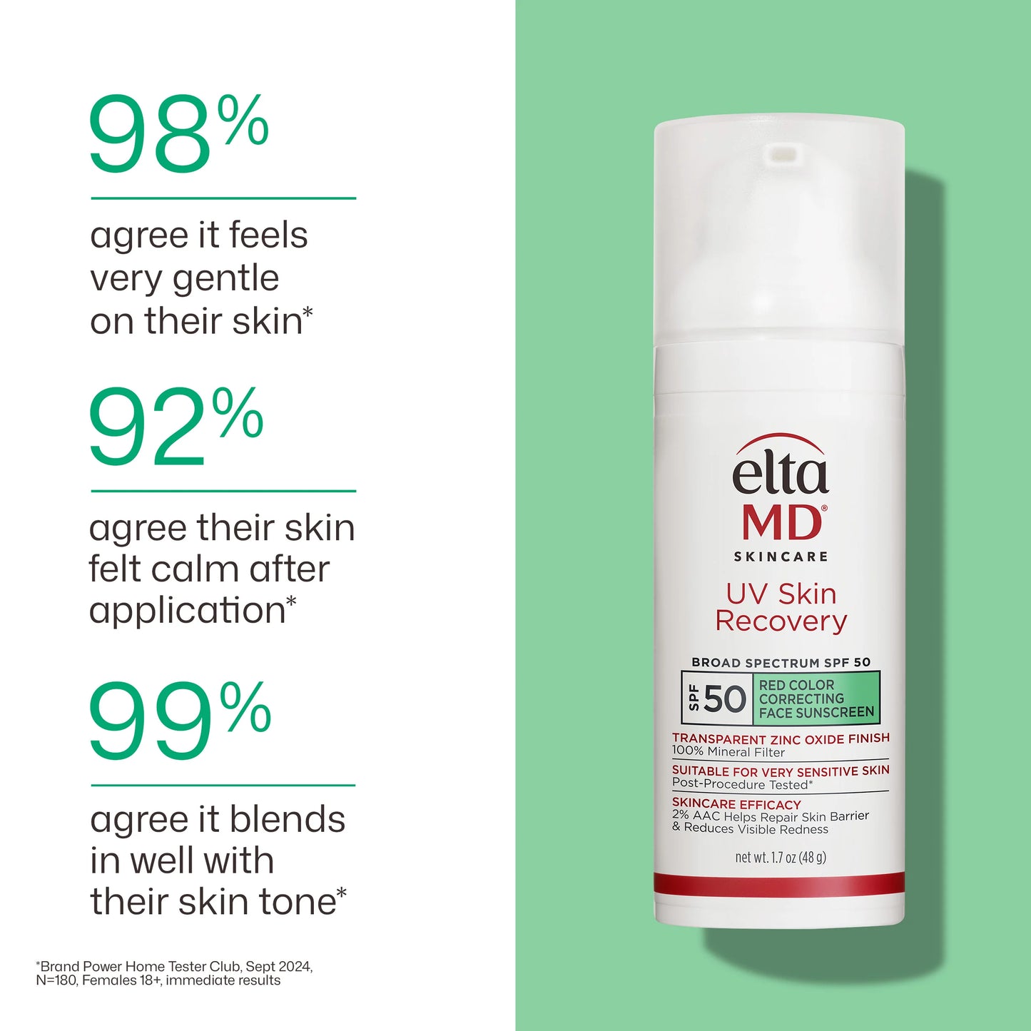 EltaMD UV Skin Recovery Green Tinted Sunscreen